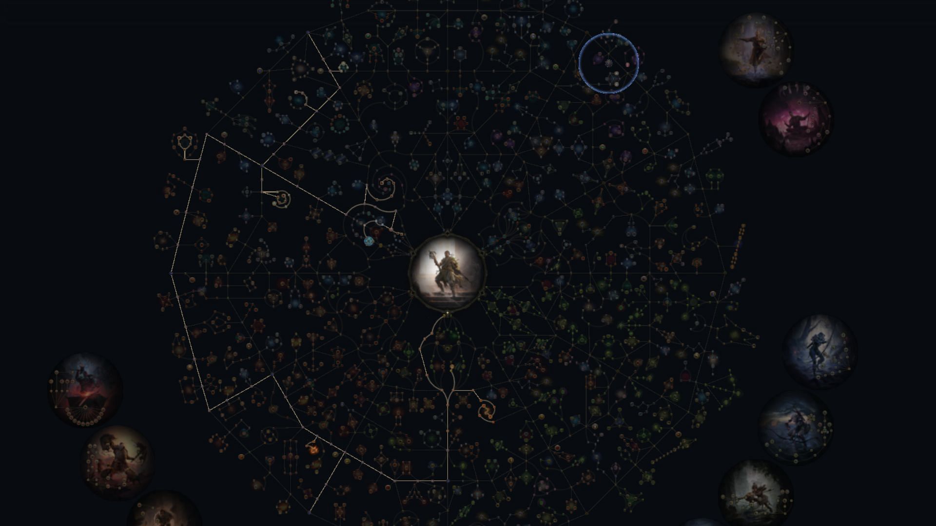 Skill tree layout for the build (Image via Pathofbuilding || Grinding Gear Games)